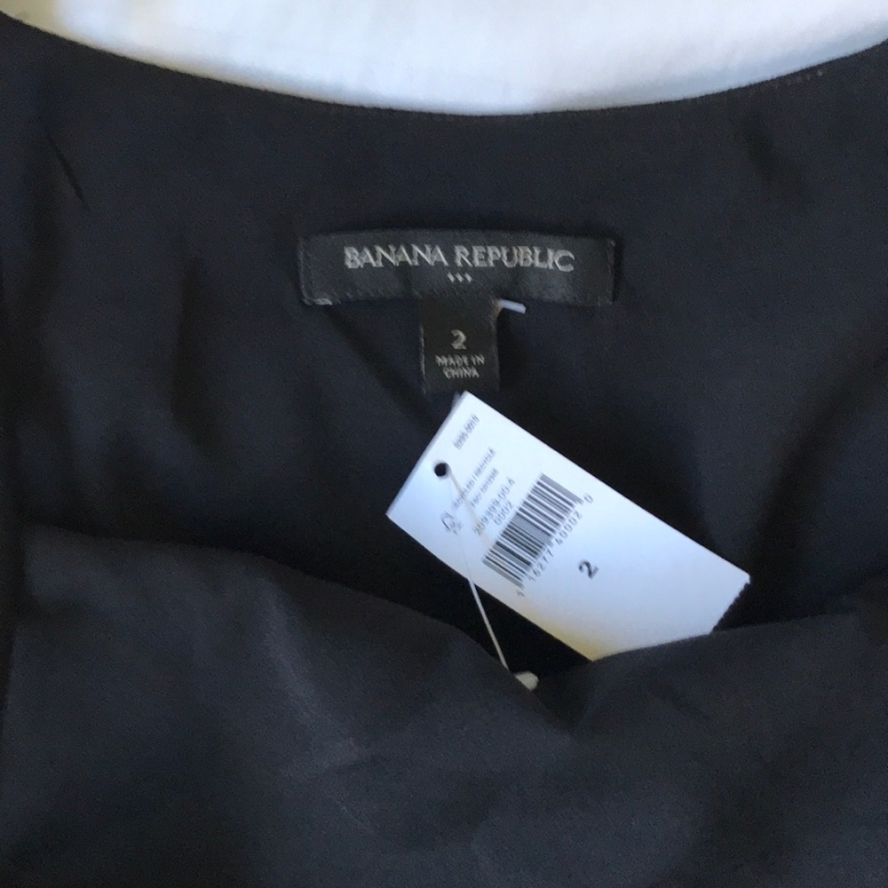 Banana Republic LBD pierced laser cut hem spaghetti strap dress NWT - Picture 6 of 6